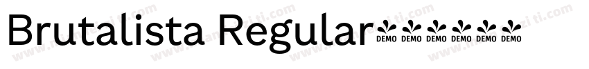 Brutalista Regular字体转换